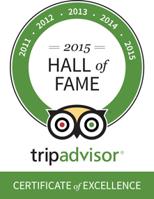 2015 TripAdvisor Hall of Fame
