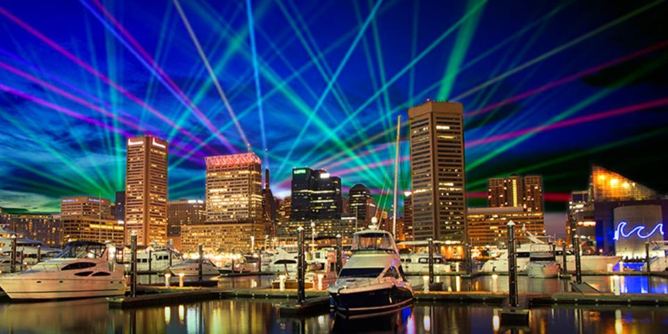 Baltimore Sparkles During Light City